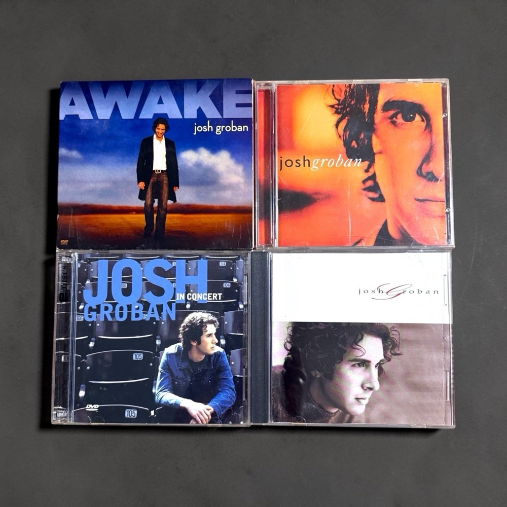 Josh Groban Lot Of 4 CDs Awake, Closer, Live in Concert 2 CD Set, Josh Groban